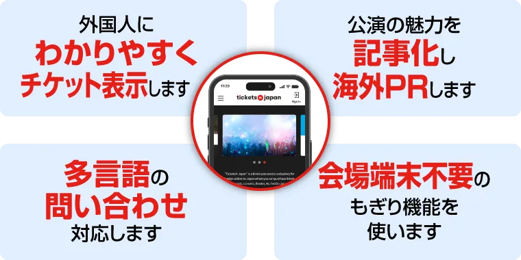 訪日外国人に特化したエンタメチケット販売サイト